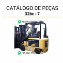 Catálogo de peças Hyundai 20BC, 25BC, 30BC e 32BC-7 em inglês, PDF ilustrado com diagramas técnicos e lista detalhada de componentes originais.