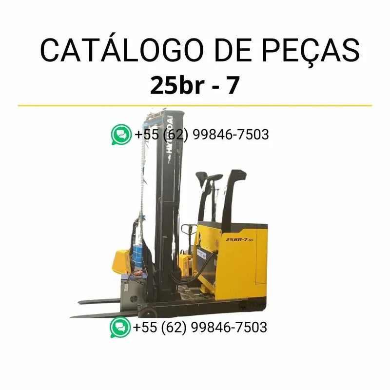 Catálogo de peças Hyundai 20-25BR-7 em inglês (PDF) com diagramas detalhados e identificação completa dos componentes originais.