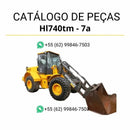 Catálogo de peças Hyundai HL740TM-7A em inglês, com diagramas técnicos completos, ilustrações detalhadas e lista de componentes originais em formato PDF.