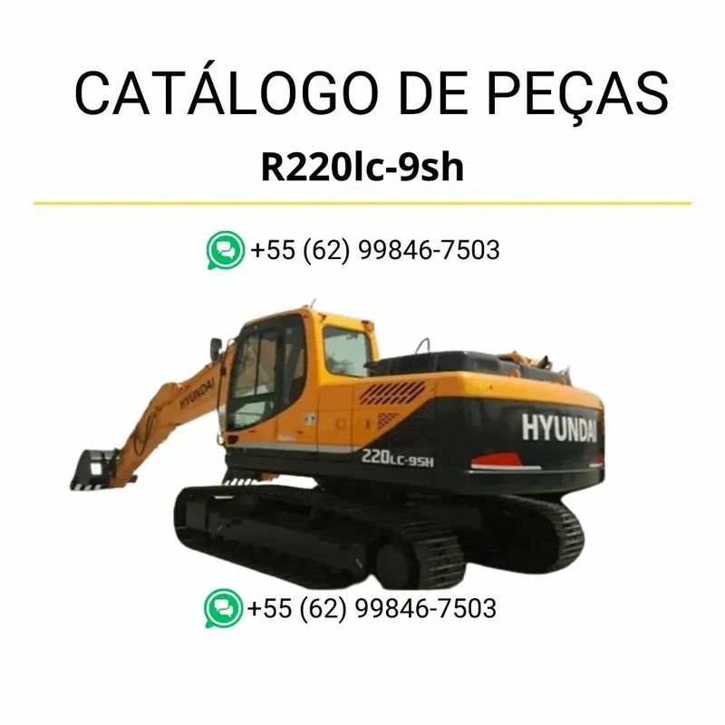 Capa do Catálogo de Peças Hyundai R220LC-9SH em PDF