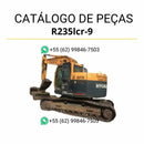 Catálogo de peças Hyundai R235LCR-9 em inglês, com ilustrações técnicas completas, diagramas detalhados e lista de componentes originais em PDF.