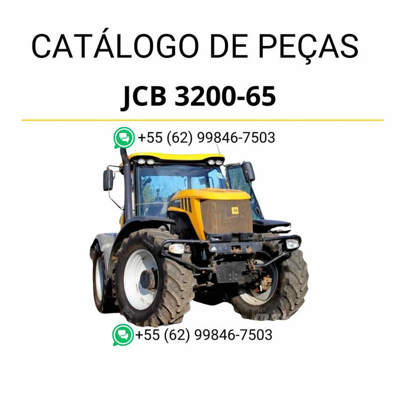 Catálogo de peças JCB 3200-65 Fastrac em PDF com diagramas ilustrados e identificação detalhada de componentes originais