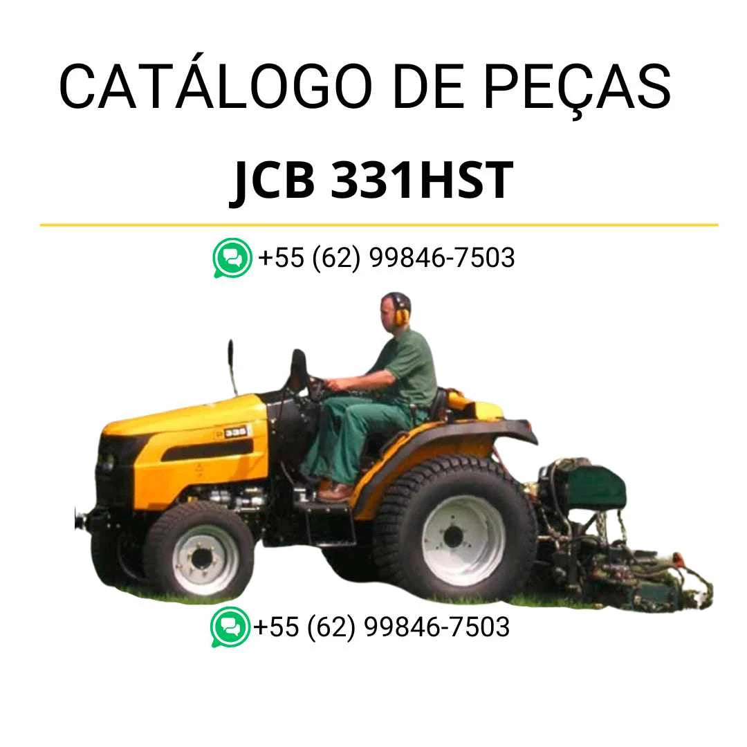 Catálogo de peças JCB 331HST Trator em PDF com ilustrações técnicas detalhadas e identificação completa dos componentes originais