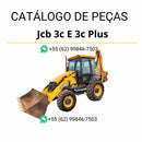 Catálogo de peças JCB 3C e 3C Plus em PDF com ilustrações técnicas, componentes originais e detalhes completos da retroescavadeira