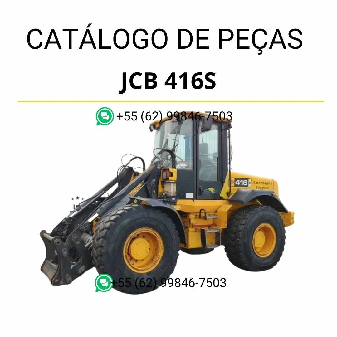 Catálogo de peças JCB 416S em PDF com diagramas técnicos e lista completa de componentes do carregador de rodas