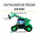 Catálogo de peças JCB 506C para manipuladores telescópicos em PDF, com ilustrações técnicas detalhadas e identificação completa dos conjuntos
