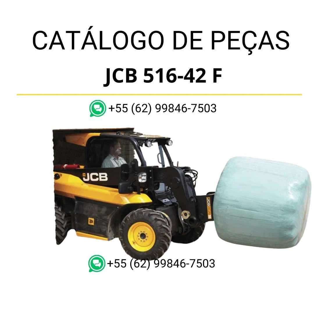 Catálogo de peças JCB 516-42 F para manipuladores telescópicos em PDF com ilustrações técnicas e lista completa de componentes