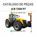 Catálogo de peças JCB 7200-PT Fastrac em PDF com ilustrações técnicas e identificação detalhada de componentes originais
