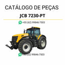Catálogo de peças JCB 7230-PT Fastrac em PDF com diagramas ilustrados e identificação detalhada de componentes originais