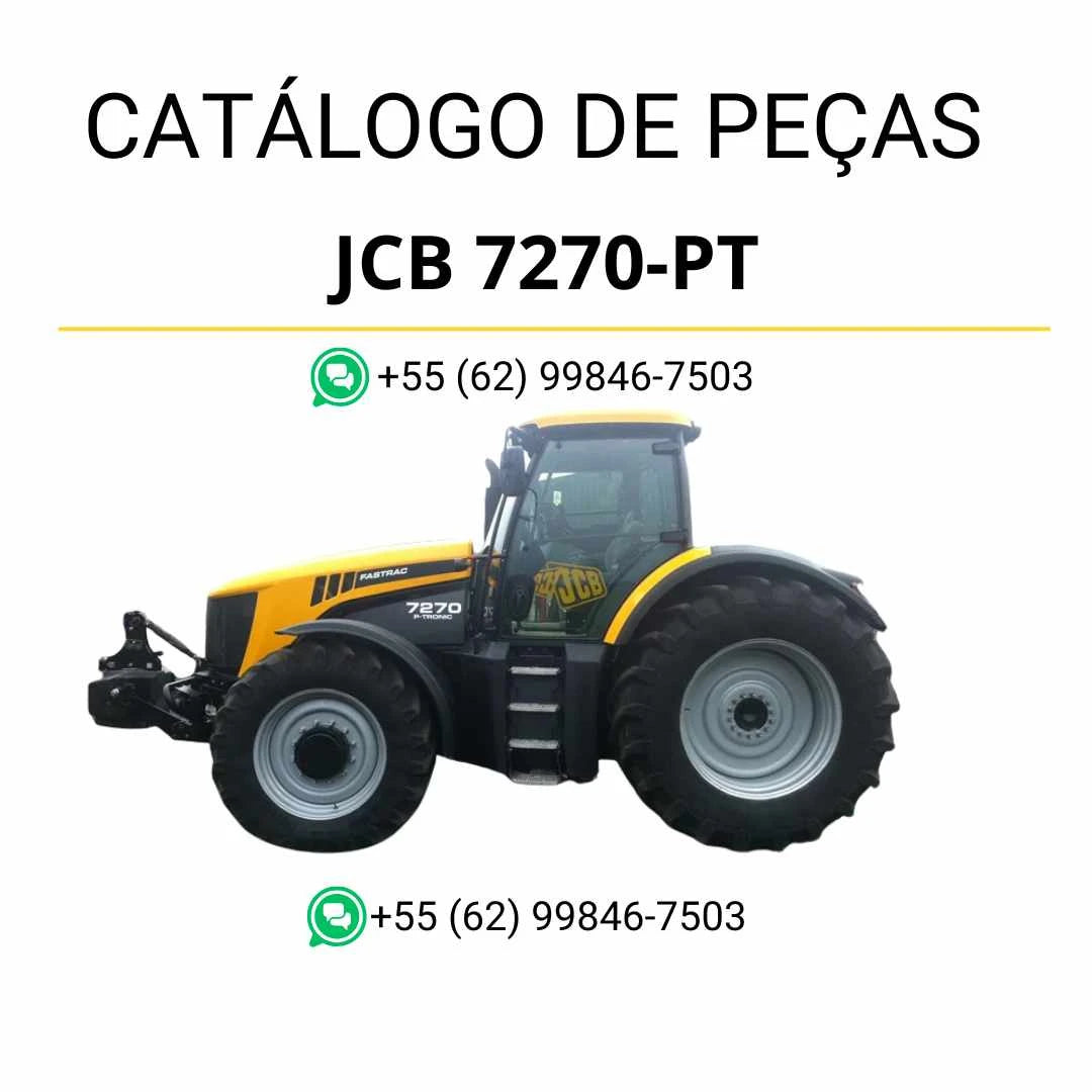 Catálogo de peças JCB 7270-PT Fastrac em PDF com ilustrações técnicas detalhadas e identificação completa dos componentes originais