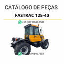 Catálogo de peças JCB Fastrac 125-40 em PDF com diagramas técnicos e identificação detalhada de componentes originais