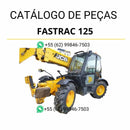 Catálogo de peças JCB Fastrac 125 em PDF com diagramas detalhados, identificação de conjuntos e componentes originais
