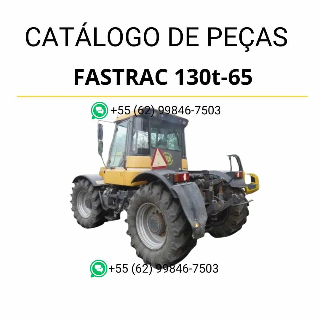 Catálogo de peças JCB Fastrac 130t-65 em PDF com diagramas ilustrados e identificação precisa de componentes originais