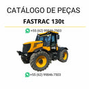 Catálogo de peças JCB Fastrac 130t em PDF com conteúdo técnico ilustrado e identificação precisa dos componentes originais