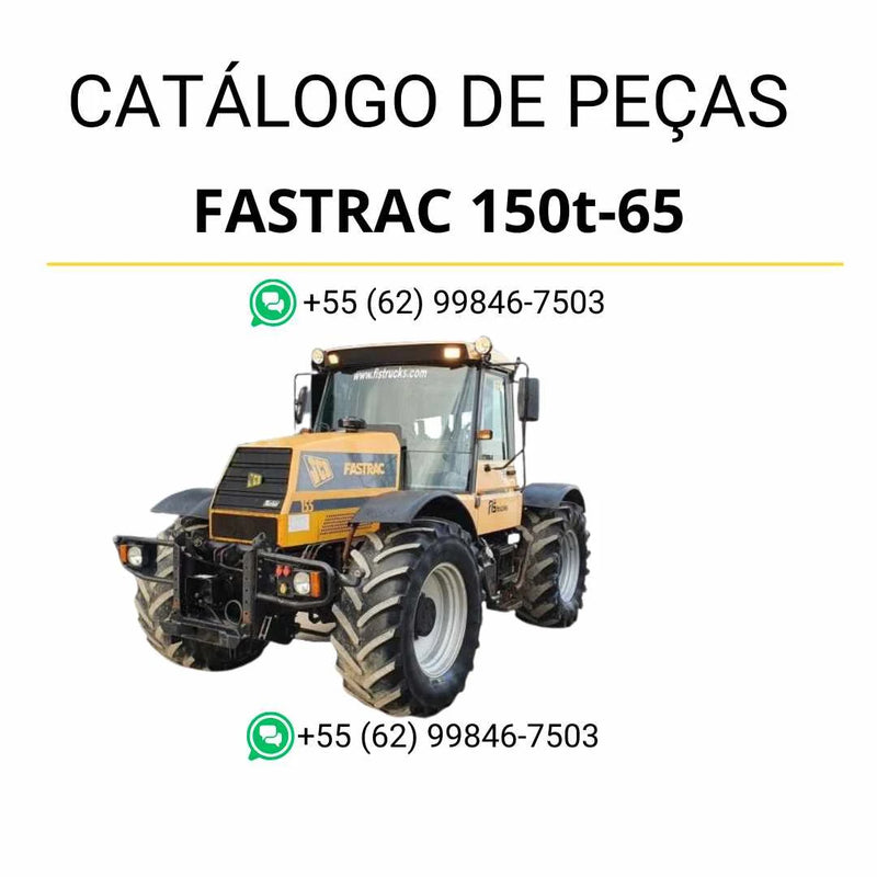Catálogo de peças JCB Fastrac 150t-65 em PDF com diagramas ilustrados e identificação precisa dos componentes originais
