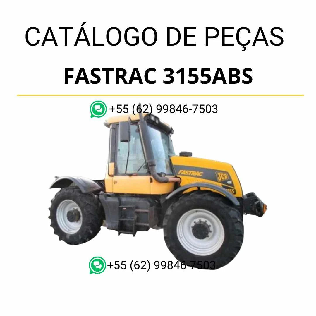 Catálogo de peças JCB Fastrac 3155ABS em PDF com ilustrações técnicas detalhadas e identificação completa dos componentes originais
