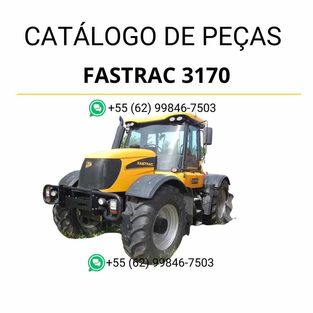 Catálogo de peças JCB Fastrac 3170 em PDF com diagramas técnicos detalhados e identificação completa de componentes originais