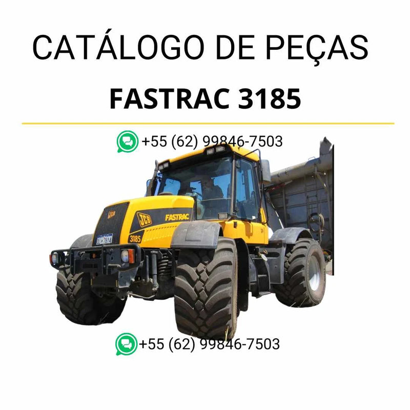 Catálogo de peças JCB Fastrac 3185 em PDF com ilustrações técnicas detalhadas e identificação completa de componentes originais
