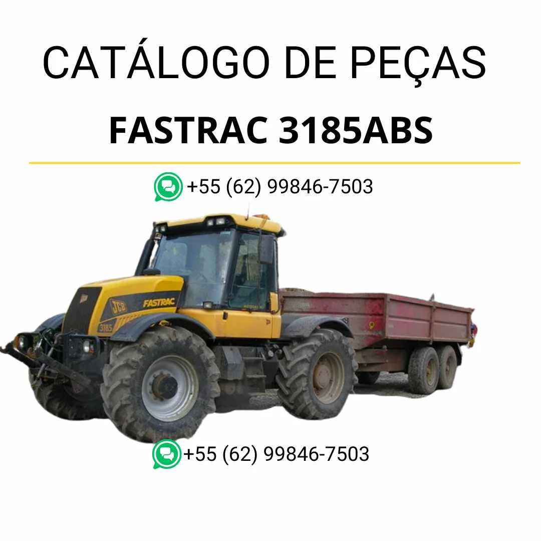 Catálogo de peças JCB Fastrac 3185ABS em PDF com diagramas técnicos detalhados e identificação completa dos componentes originais