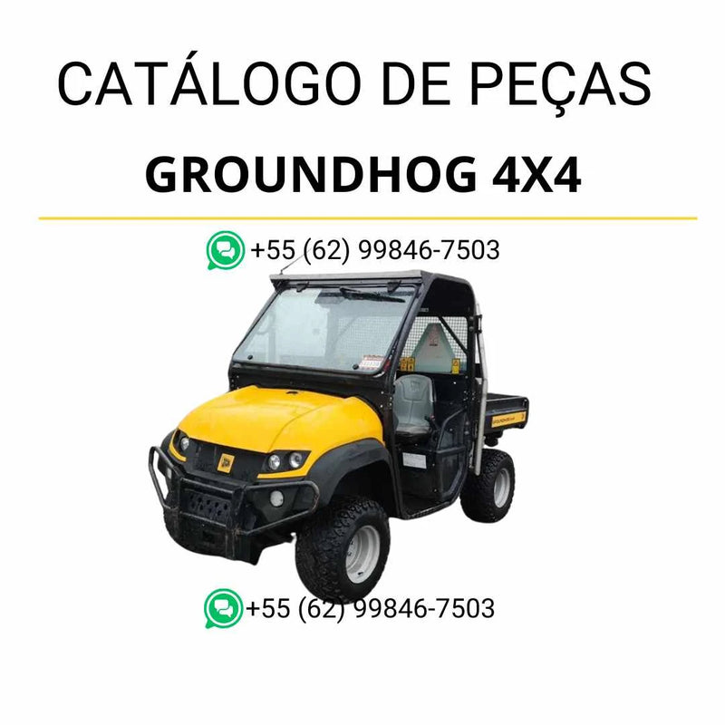 Catálogo de peças JCB Groundhog 4x4 em PDF com diagramas ilustrados e identificação completa dos componentes originais