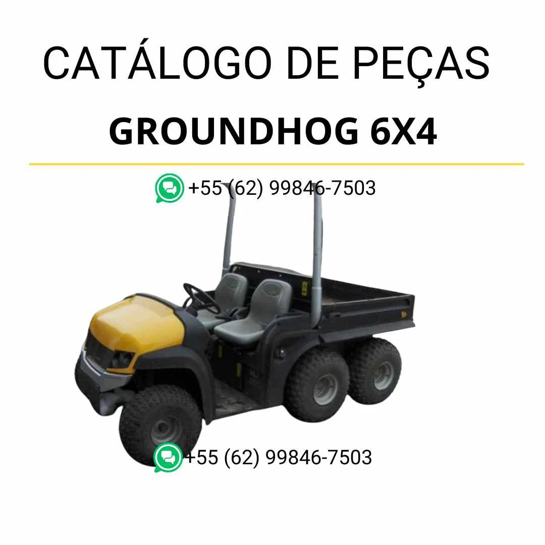 Catálogo de peças JCB Groundhog 6x4 em PDF com ilustrações técnicas e lista completa de componentes originais