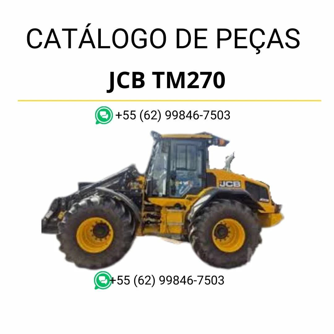 Catálogo de peças JCB TM270 em PDF com visão técnica detalhada e componentes originais do carregador de rodas