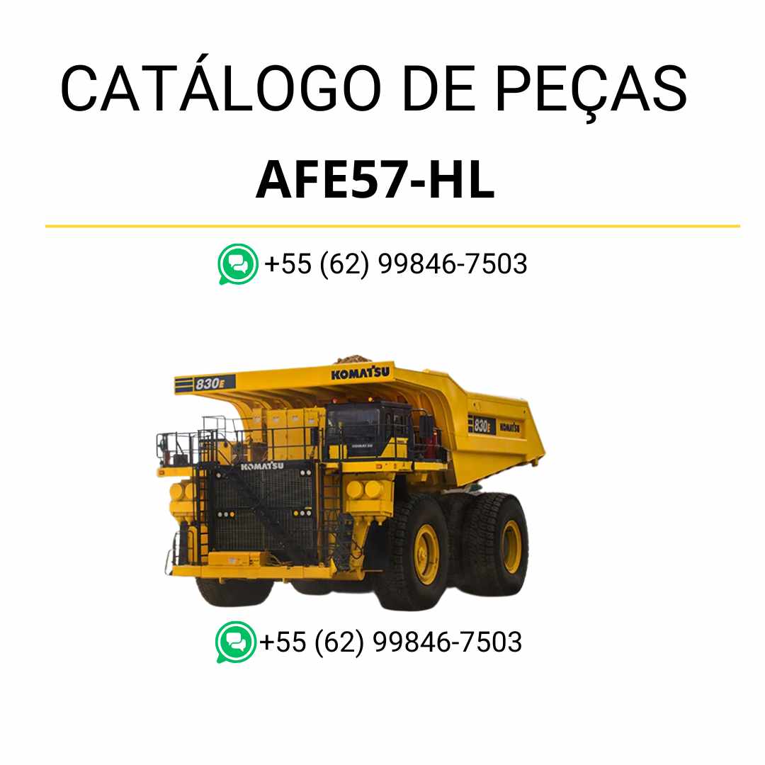 Catálogo de peças Komatsu 830E-1AC em PDF com ilustrações técnicas e identificação precisa dos componentes do caminhão basculante