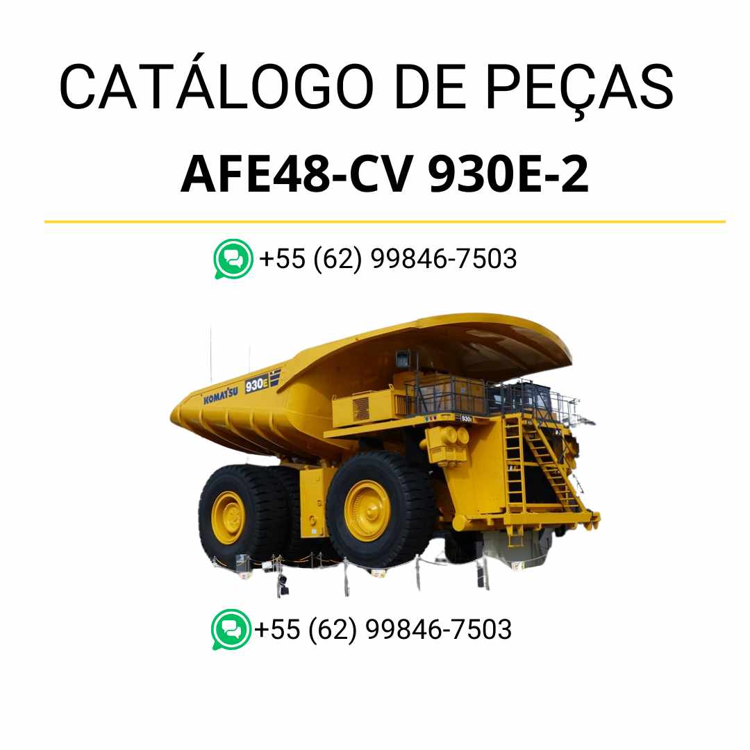 Catálogo de peças Komatsu 930E-2 em PDF com diagramas detalhados e referência completa de peças para caminhão basculante