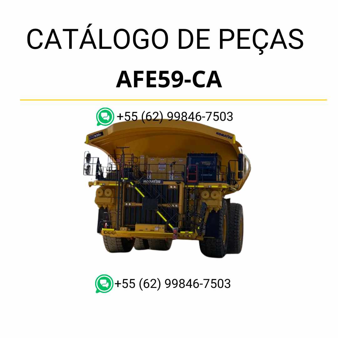 Catálogo de peças em PDF do Komatsu 930E-4 com referência completa dos conjuntos mecânicos e aplicação no caminhão basculante