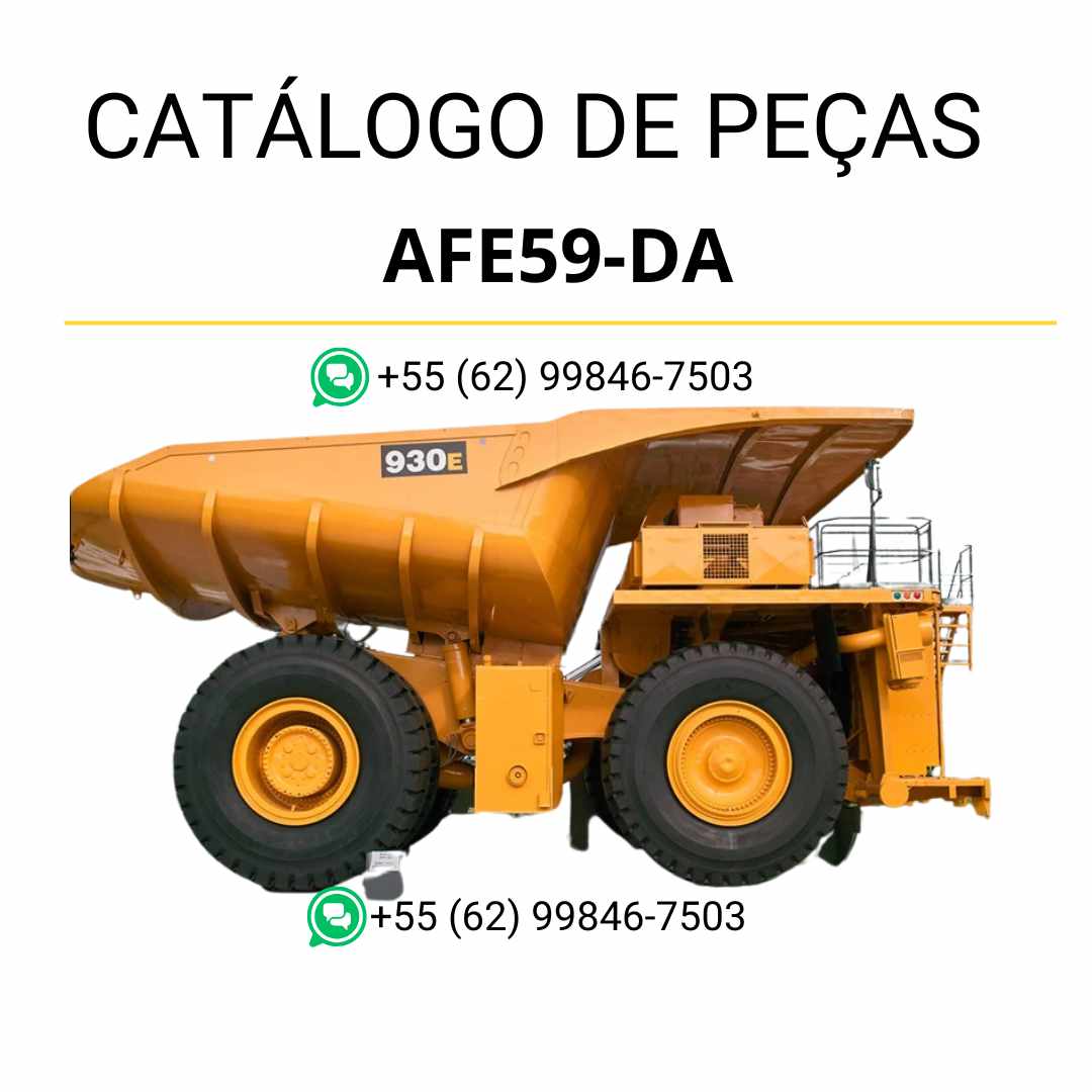 Catálogo de peças Komatsu 930E-4 em PDF, com detalhamento técnico dos conjuntos e identificação completa dos componentes do caminhão basculante