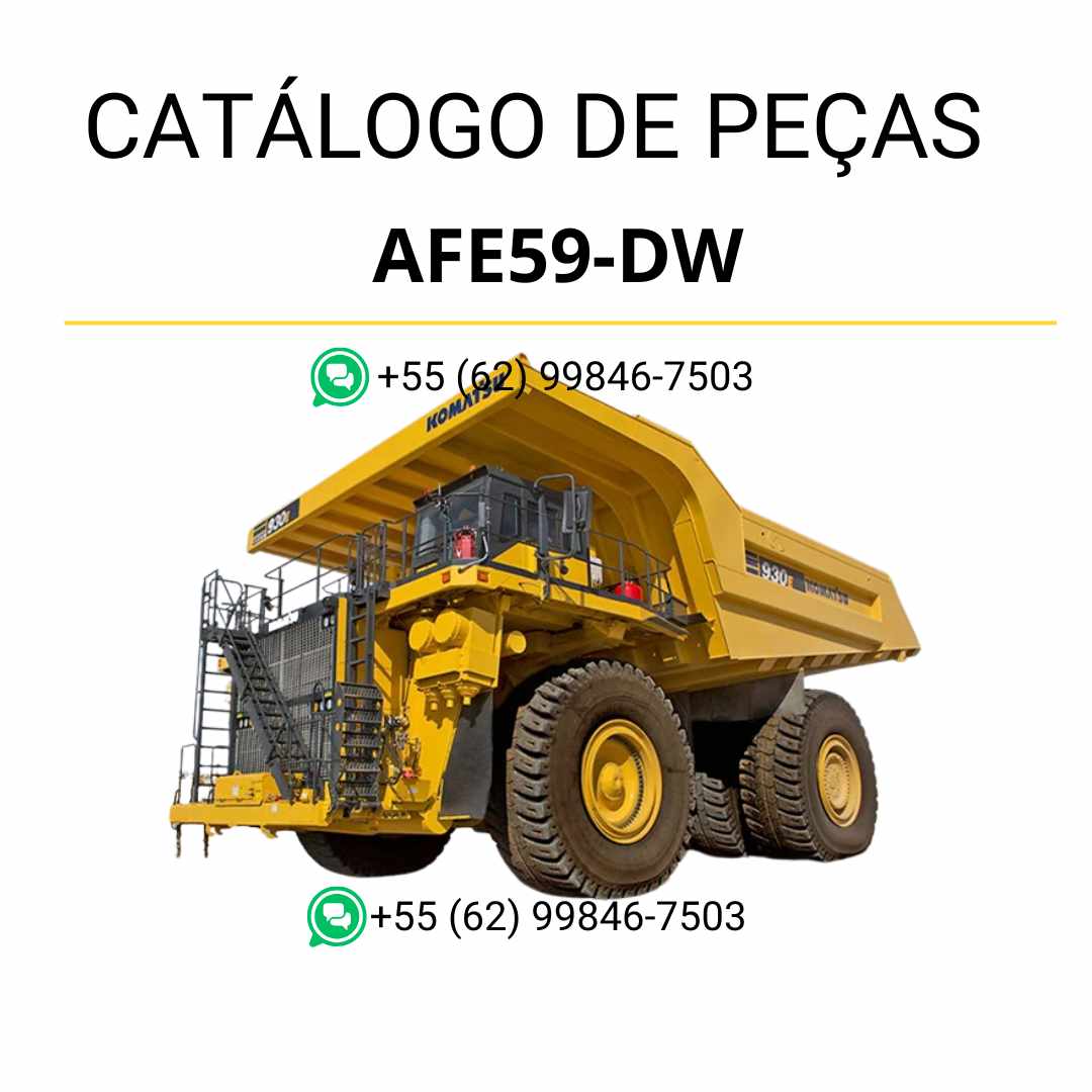 Catálogo de peças Komatsu 930E-4 em PDF, com organização técnica por conjuntos e ilustrações detalhadas do caminhão basculante