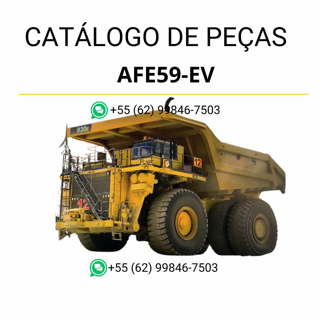 Catálogo de peças Komatsu 930E-4 em PDF, com vistas explodidas dos sistemas e especificação técnica das peças do caminhão basculante
