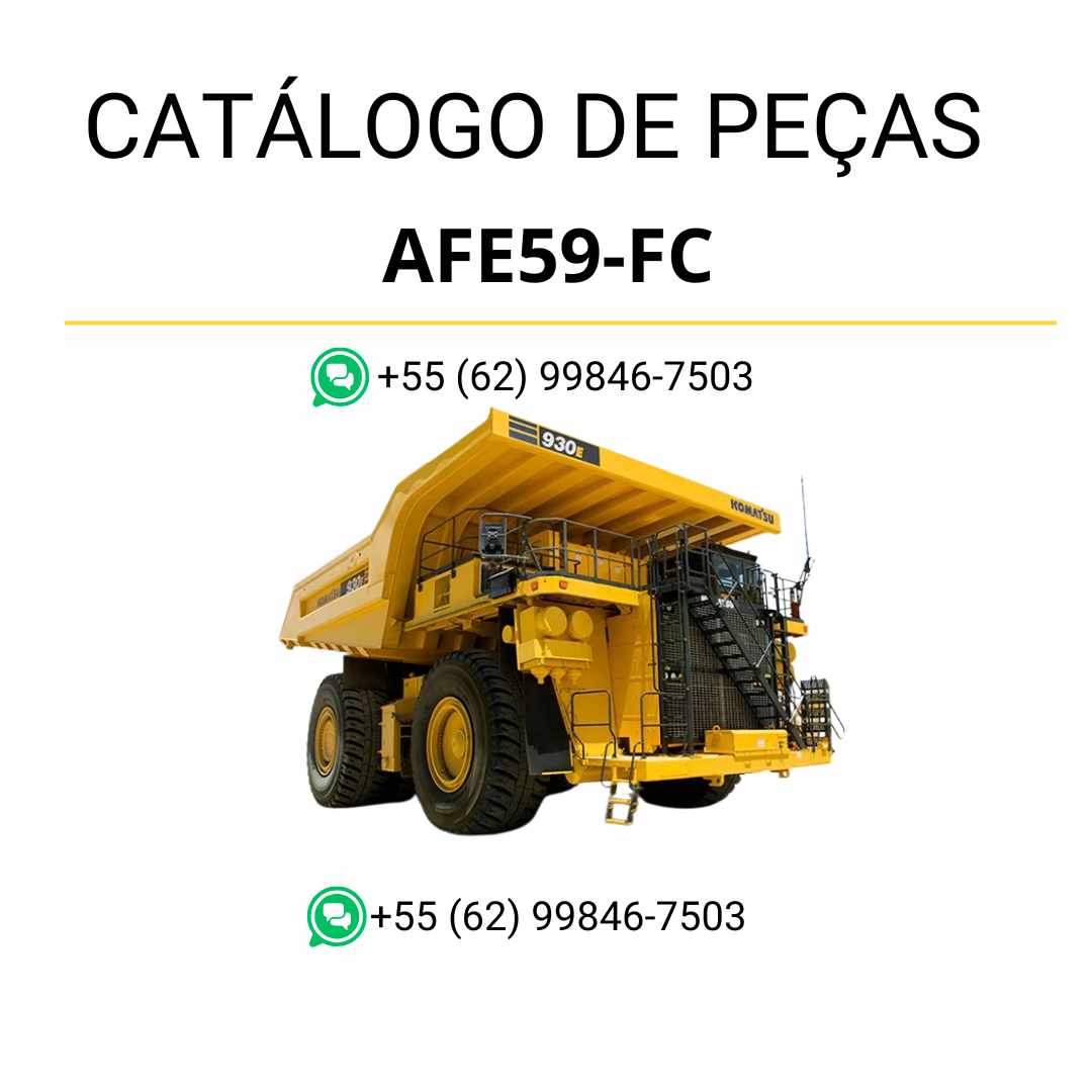 Catálogo de peças Komatsu 930E-4 em PDF, com ilustrações técnicas e lista detalhada de componentes do caminhão basculante
