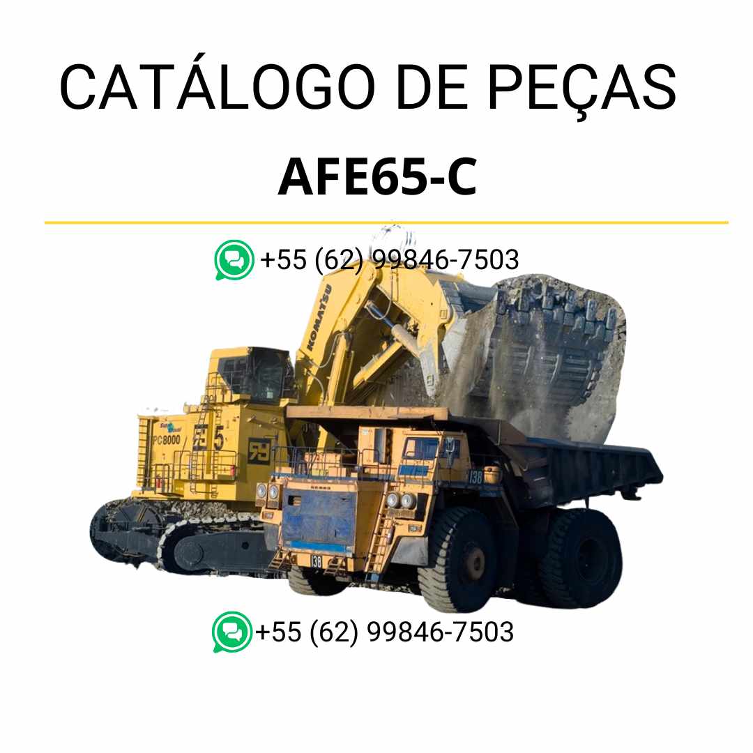Catálogo de peças Komatsu AFE65-C 860E-1KT em PDF com diagramas detalhados e lista técnica de componentes originais do caminhão basculante