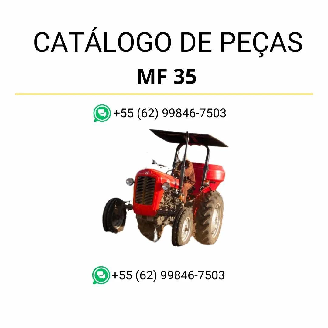 Catálogo de peças MF 35 em PDF com diagramas técnicos e lista completa de componentes originais do trator