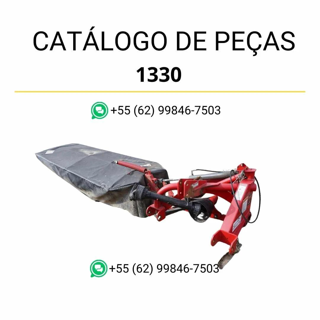 Catálogo de peças Massey Ferguson 1326, 1327, 1329 e 1330 em PDF, com diagramas técnicos e identificação detalhada de conjuntos e componentes.