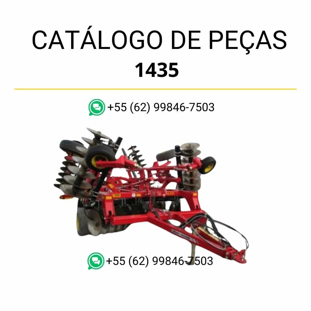 Catálogo de peças Massey Ferguson 1435 em PDF com detalhes técnicos e identificação completa da grade de discos