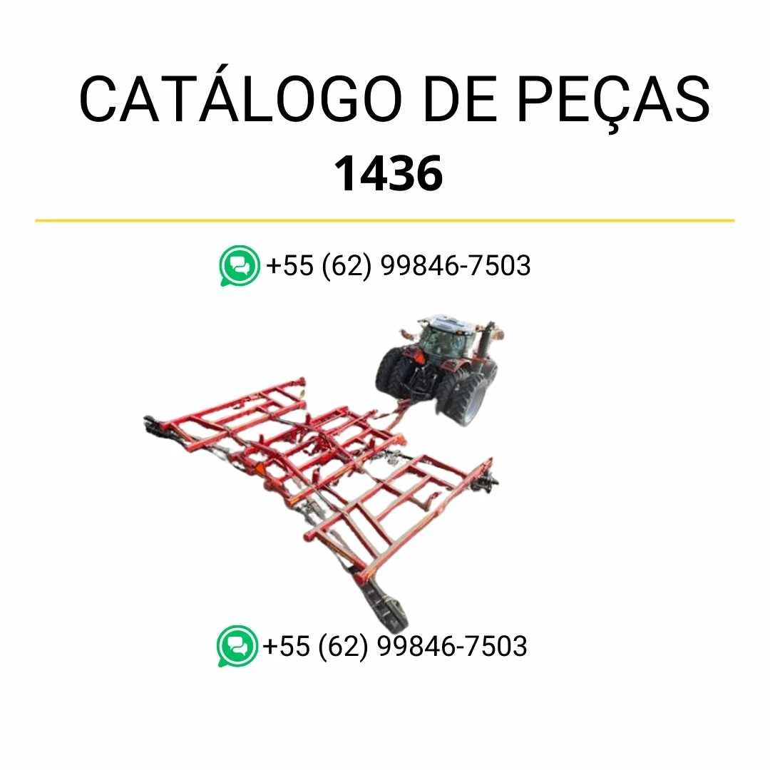 Catálogo de peças Massey Ferguson 1436 Tillage Tool em PDF com ilustrações técnicas e identificação precisa dos componentes agrícolas
