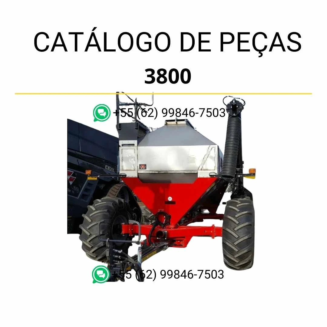 Catálogo de peças Massey Ferguson 3800 Air Cart em PDF com diagramas técnicos e identificação detalhada dos componentes