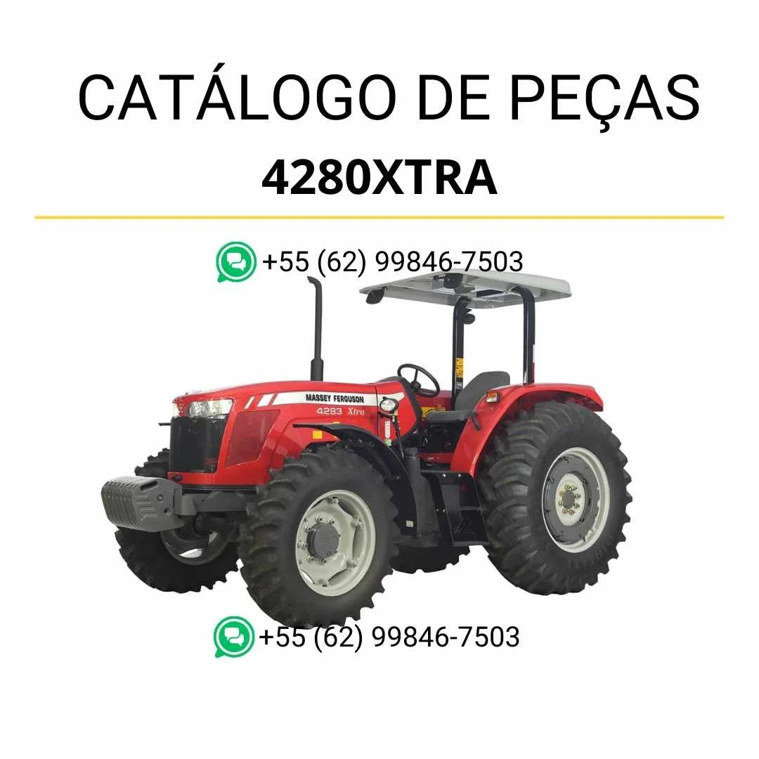 Catálogo de peças Massey Ferguson 4280 Xtra em PDF com ilustrações técnicas e componentes originais do trator