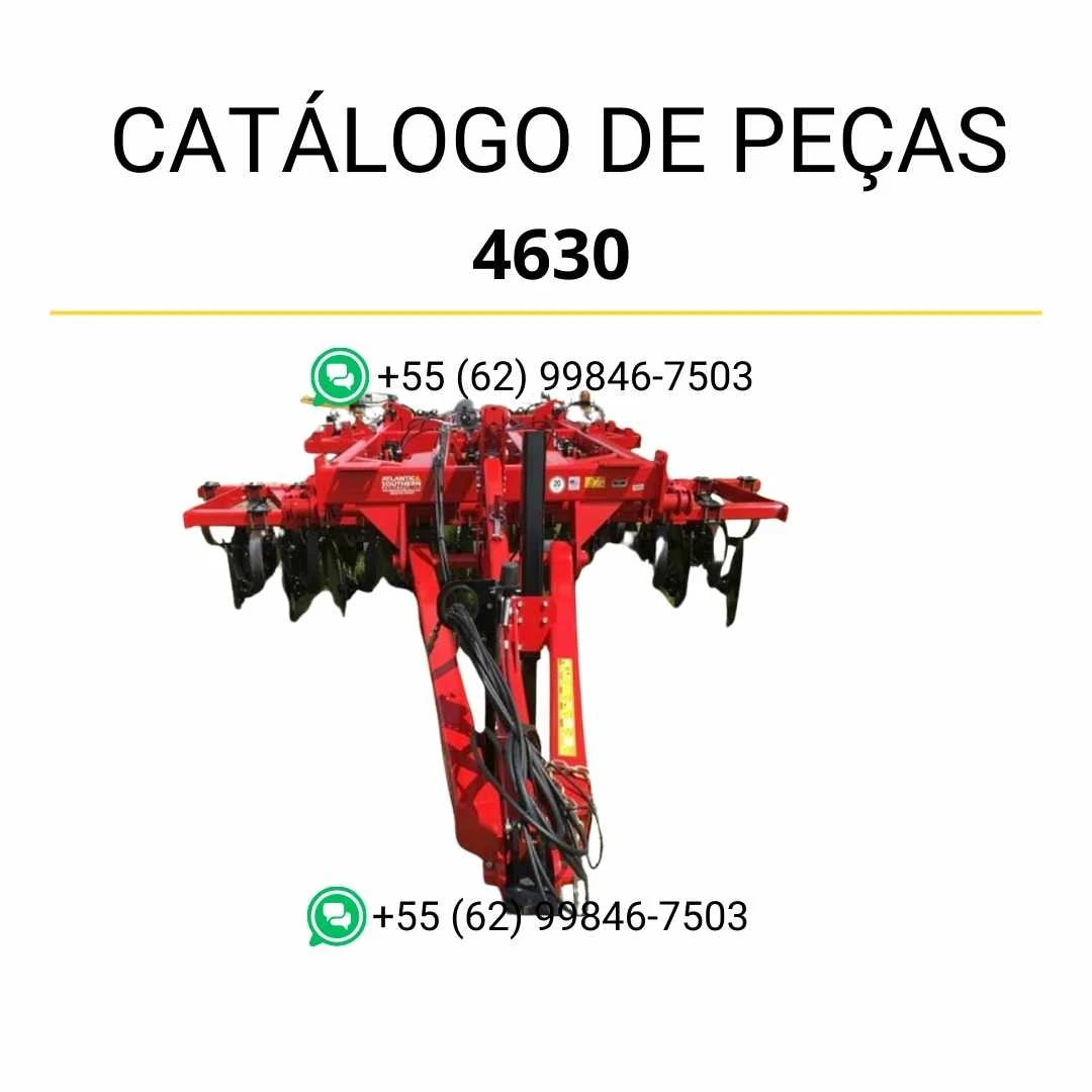 Catálogo de peças Massey Ferguson 4610 e 4630 Disc Ripper em PDF com diagramas técnicos e componentes detalhados