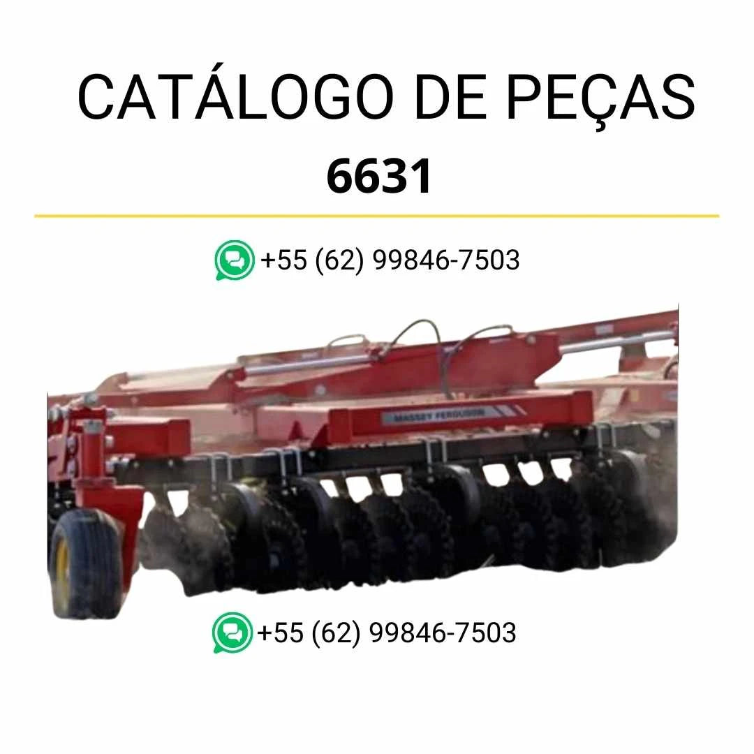 Catálogo de peças Massey Ferguson 6631 Tillage Tool Vertical em PDF com ilustrações técnicas e componentes identificados