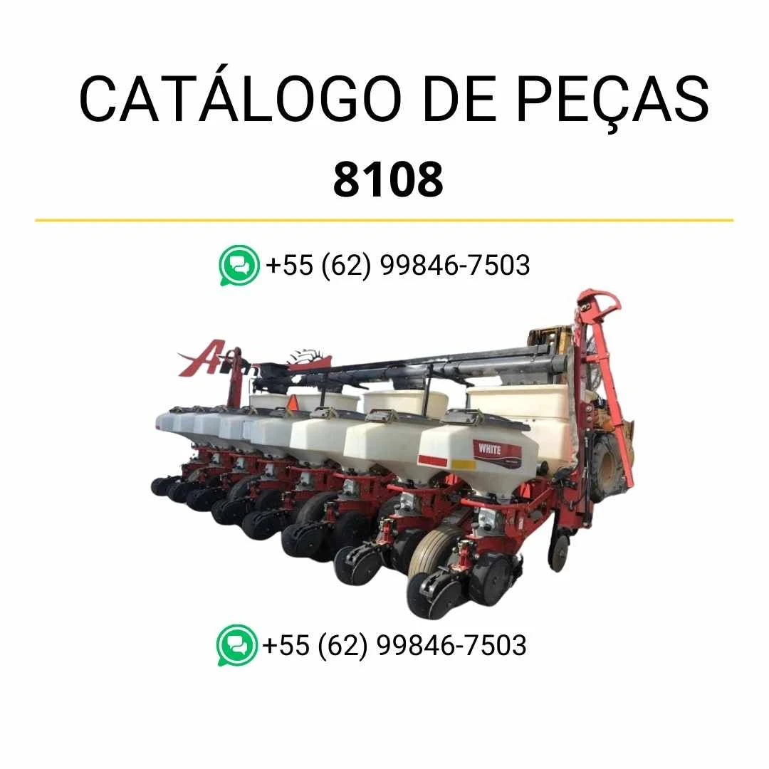 Catálogo de peças Massey Ferguson 8014, 8106 e 8108 Plantadores em PDF com ilustrações técnicas e identificação completa dos componentes