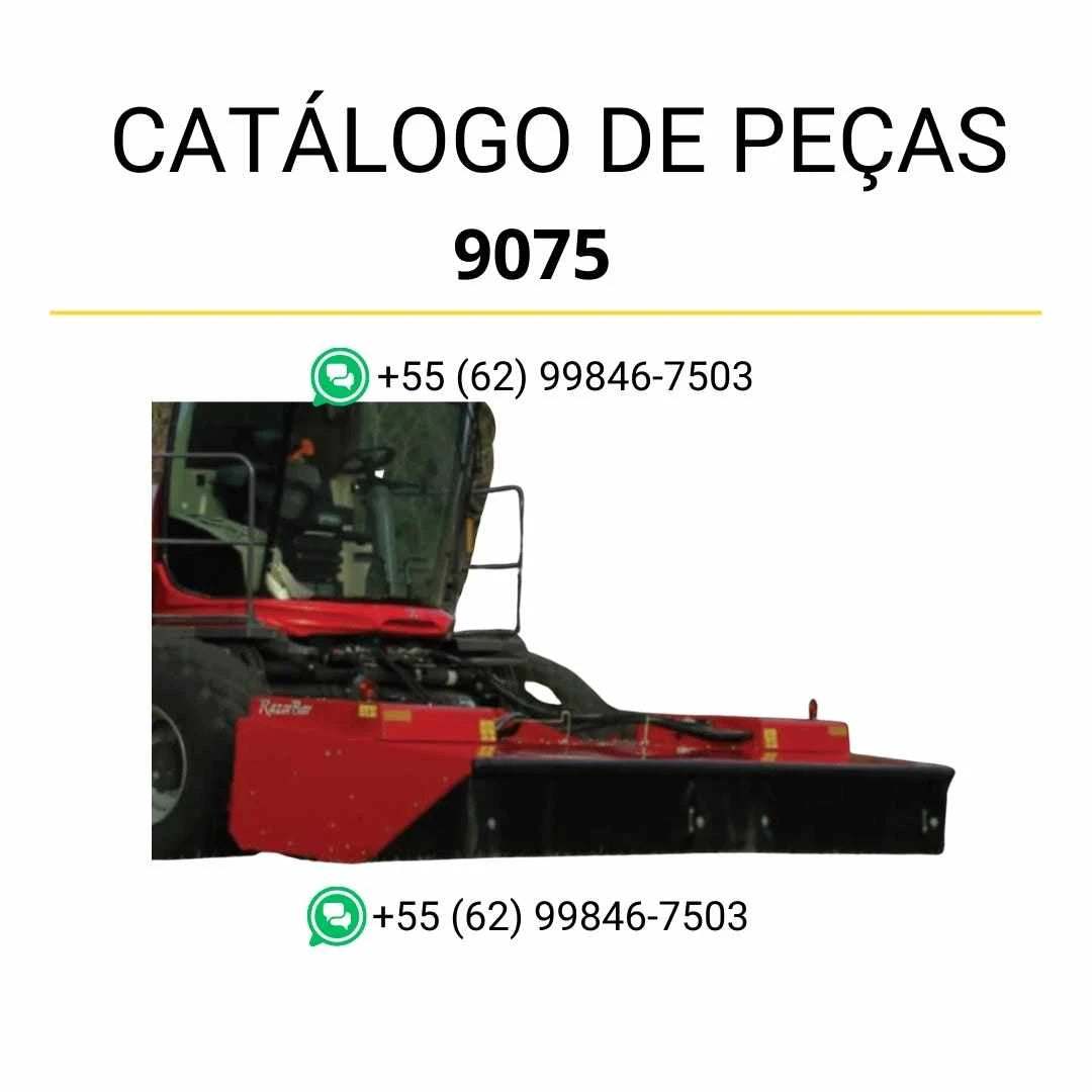 Catálogo de peças PDF Massey Ferguson 9075 Plataforma Rotativa com ilustrações técnicas e lista completa dos componentes originais