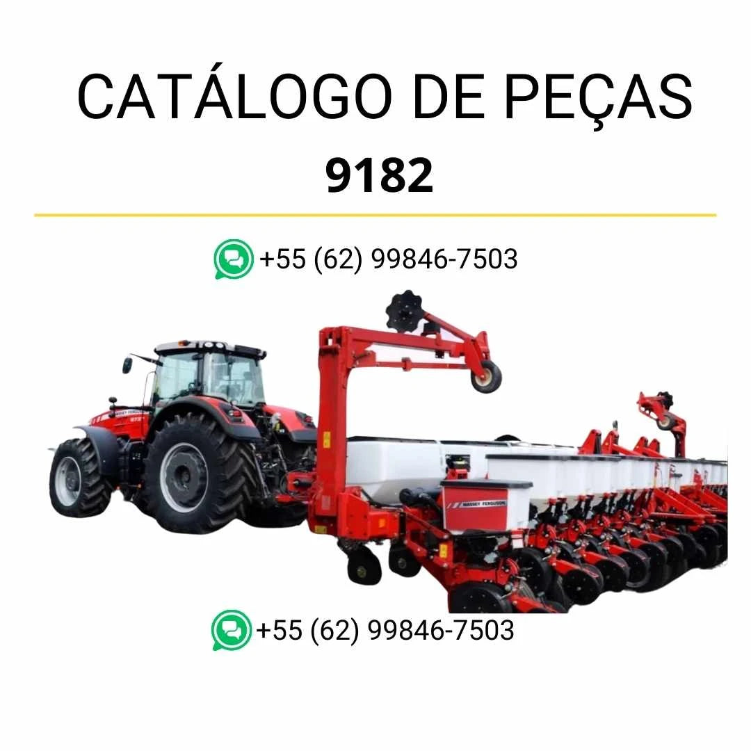 Catálogo de peças Massey Ferguson 9182 e 9186 Plantadoras em PDF com ilustrações técnicas e identificação completa dos componentes