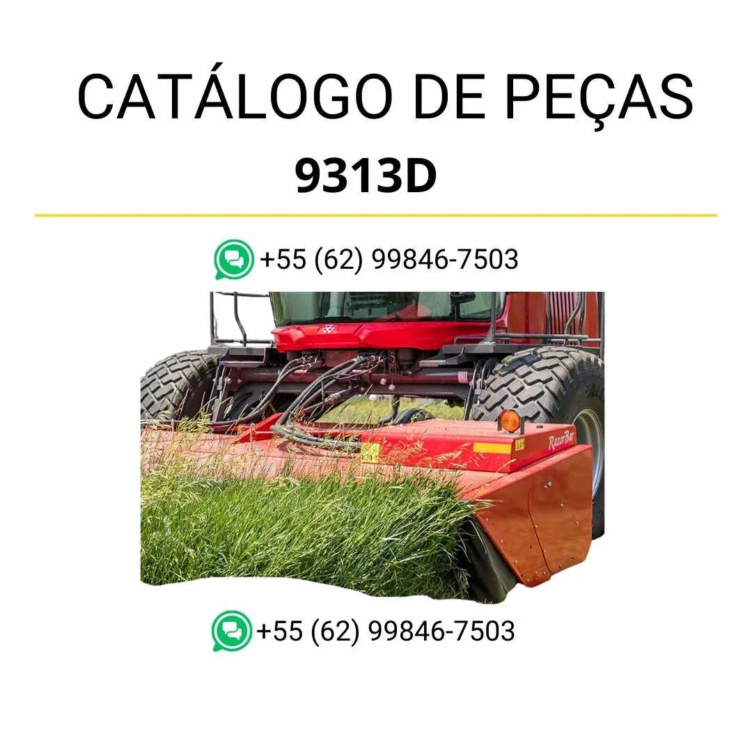Catálogo de peças Massey Ferguson 9313D em PDF, trazendo diagramas detalhados e identificação completa dos componentes da plataforma rotativa