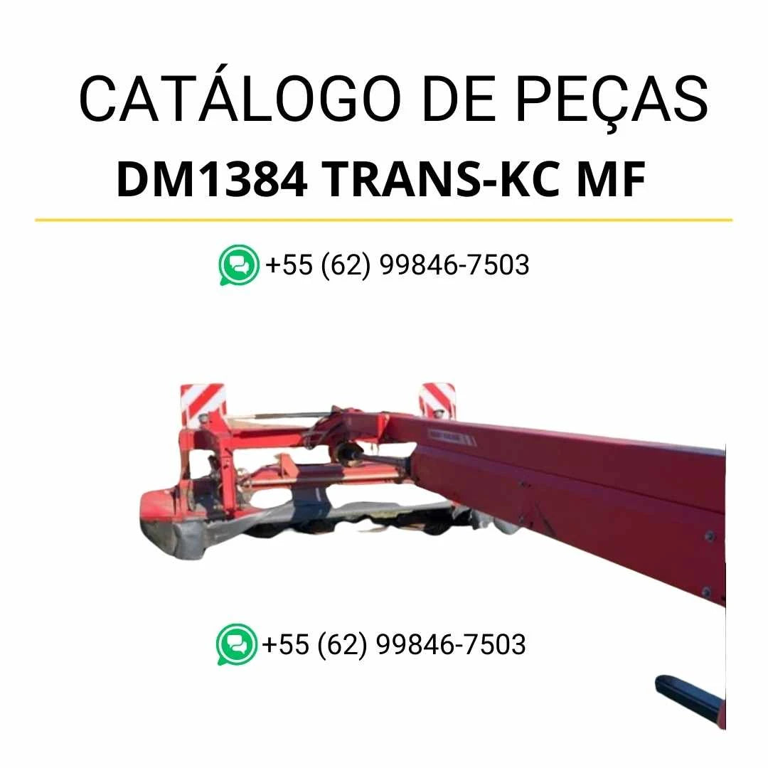 Catálogo de peças Massey Ferguson DM1384 TRANS-KC MF AHZ em PDF, com ilustrações técnicas e identificação detalhada dos componentes