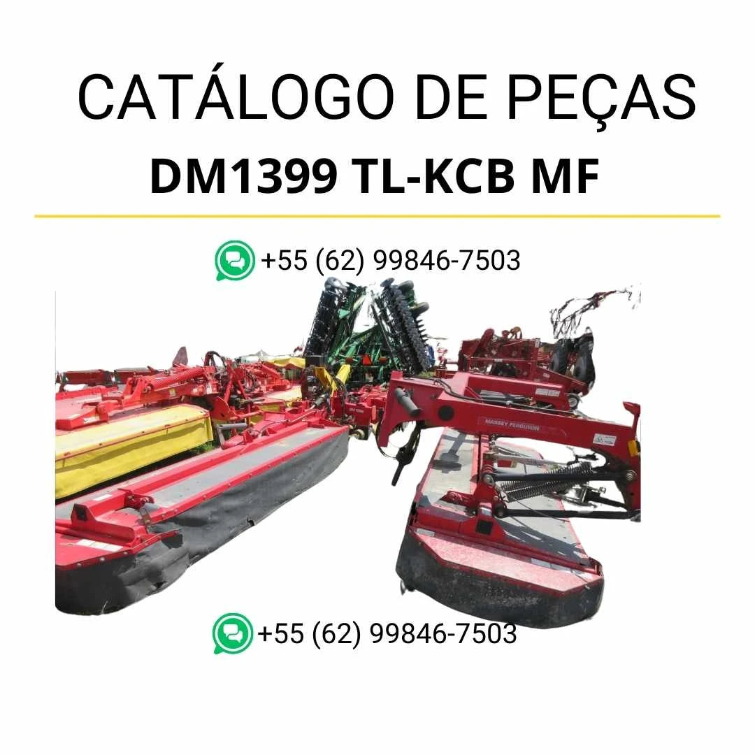 Catálogo de peças Massey Ferguson DM1399 TL-KCB MF em PDF com mais de 200 páginas e ilustrações técnicas detalhadas dos componentes