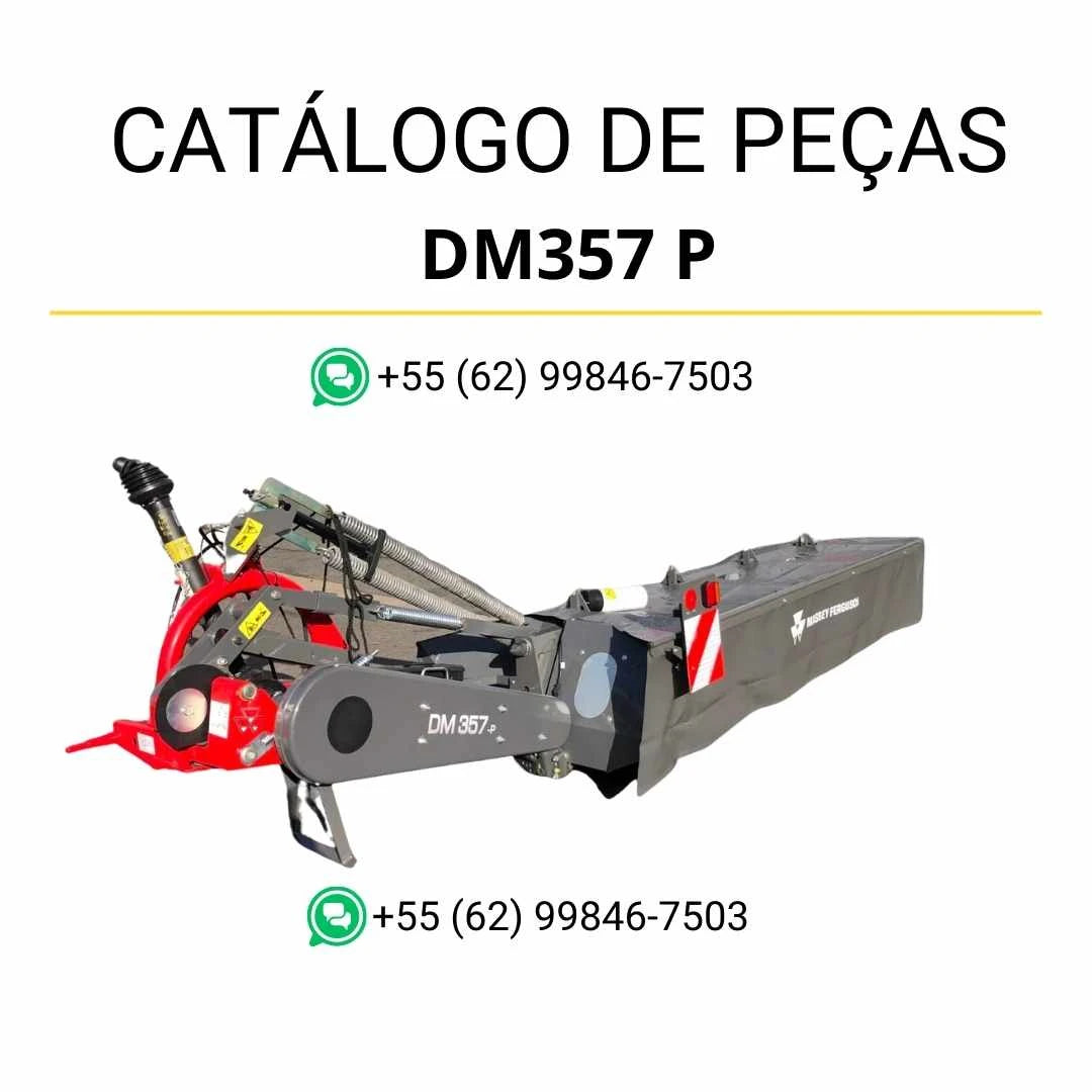 Catálogo de peças Massey Ferguson DM357 P MF NA NZL em PDF com ilustrações técnicas e detalhes completos dos componentes da cortadora