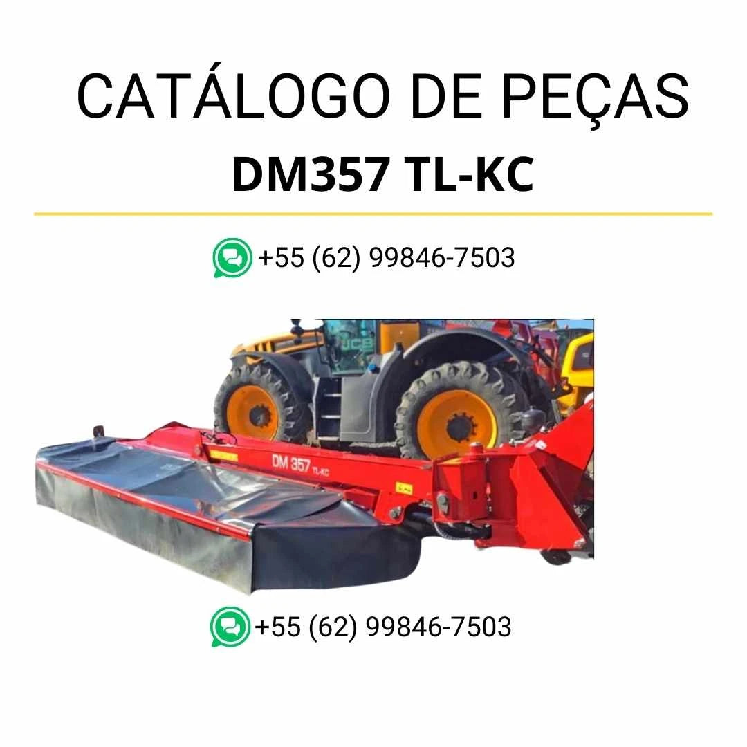 Catálogo de peças Massey Ferguson DM357 TL-KC ALY Cortadora em PDF com ilustrações técnicas e detalhamento completo dos componentes